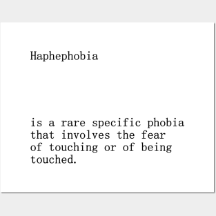 Haphephobia definitions title Posters and Art